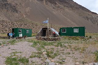 03 We Check In At Punta de Vacas 2434m Before Starting The Trek To Aconcagua Plaza Argentina Base Camp